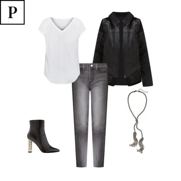 White House Black Market Jackets & Coats Whbm Nwt Coated Denim Lace